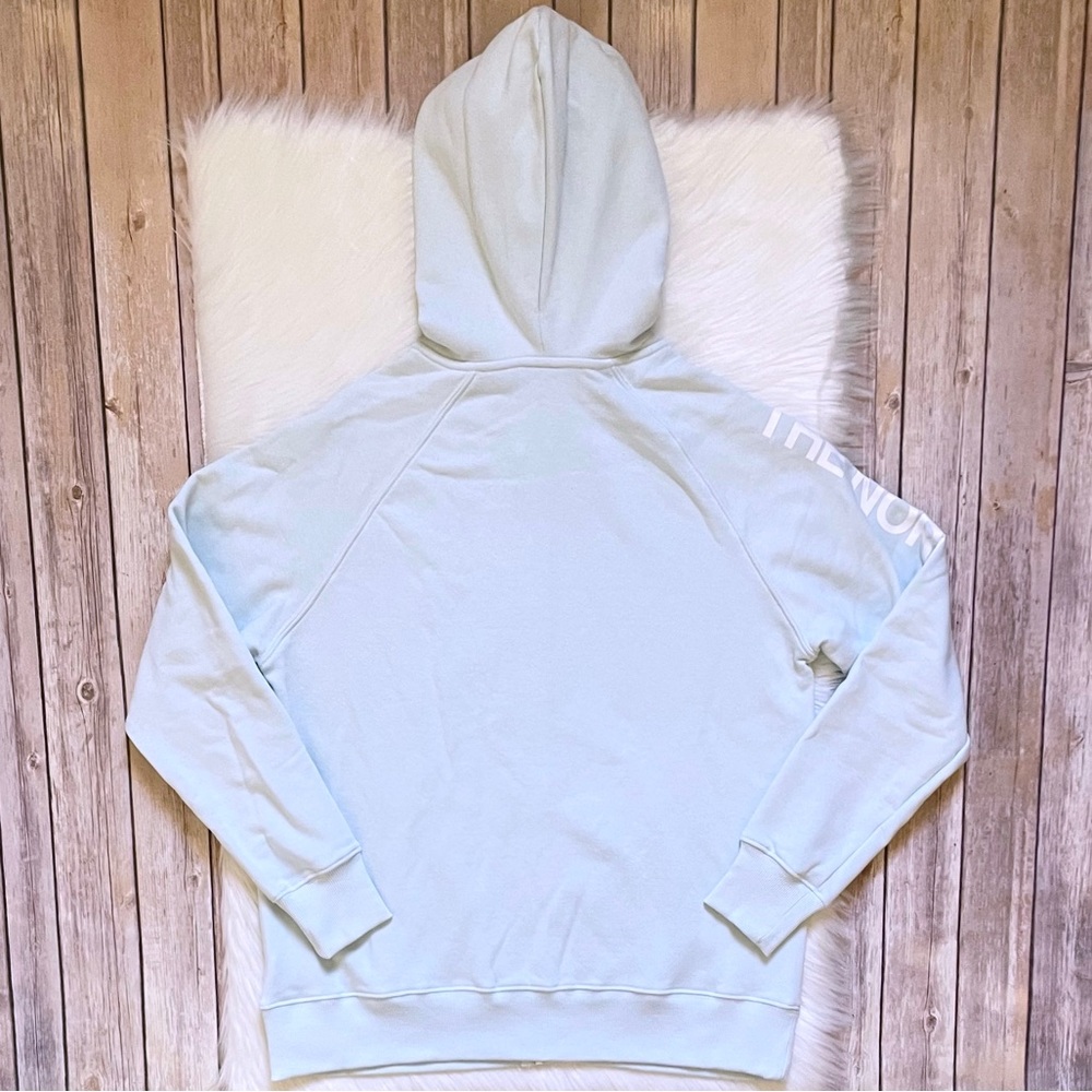 The North Face Women’s Logo Half Dome Full Zip Hoodie In Ice Blue - Picture 4 of 7